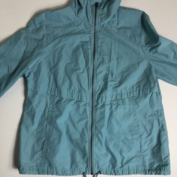 Youth Girls Teal COLUMBIA Full Zip Lightweight Windbreaker Jacket‎ Size L E32 - Picture 2 of 6
